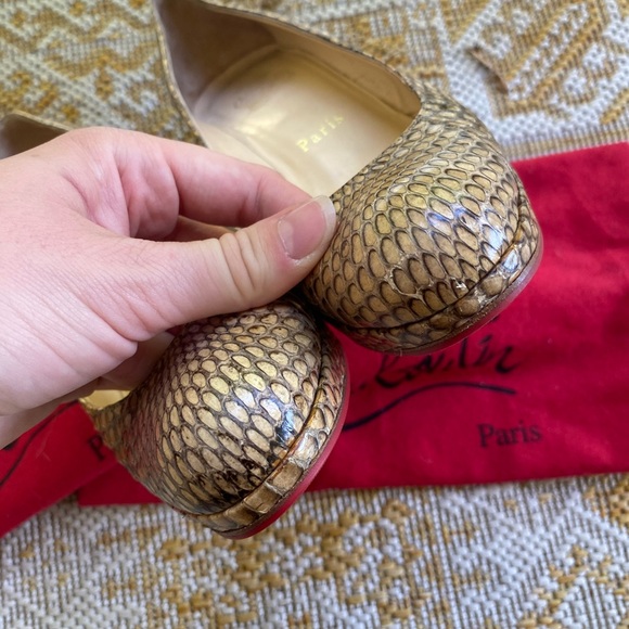 Authentic Louboutin Simple python heels leather snakeskin - Picture 3 of 9